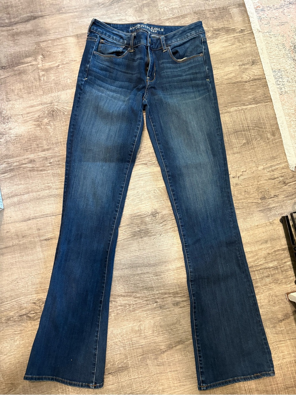American Eagle Outfitters skinny Kick Dark Blue Jeans 8 Long